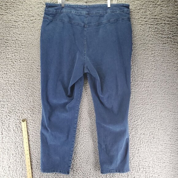 Allison Daley Jeans Woman 20WR Blue Pull-On Elastic Waist Stretch Denim - Picture 8 of 8